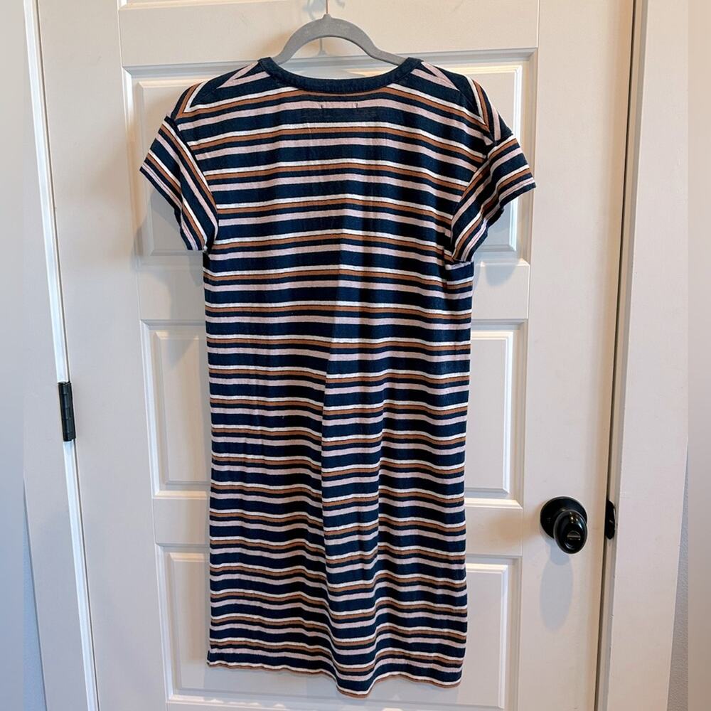 Madewell Striped Henley T-Shirt Dress - Picture 5 of 7